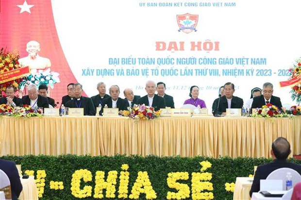 Священник Чан Суан Мань переизбран председателем Комитета католическои солидарности Вьетнама hinh anh 1