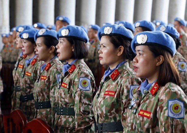 Вьетнамские женщины-военнослужащие играют активную роль в миротворческих операциях ООН hinh anh 1