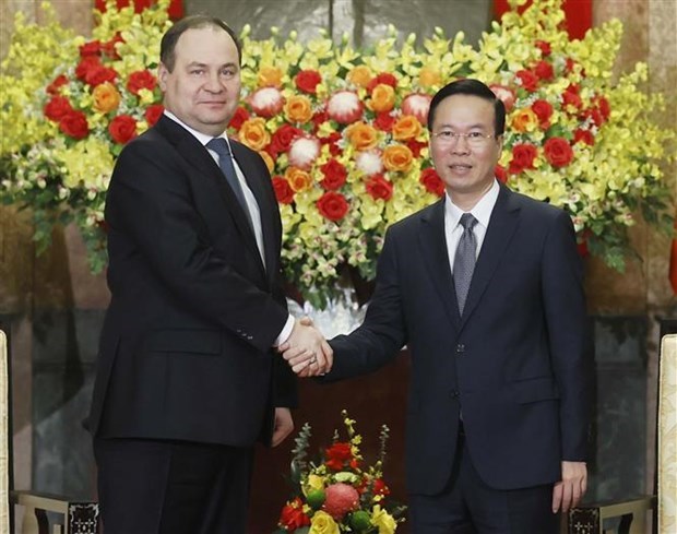 Президент Во Ван Тхыонг: Вьетнам всегда помнит искреннюю поддержку и помощь Беларуси hinh anh 1