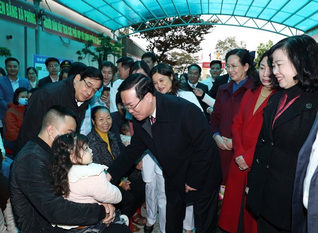 Президент Во Ван Тхыонг подчеркнул важнеишую роль низового здравоохранения hinh anh 1