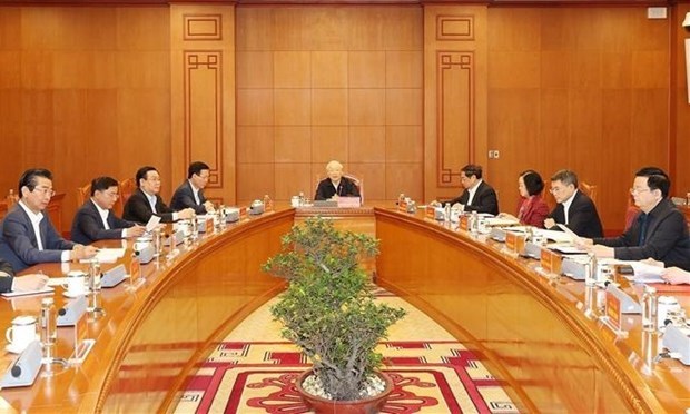Генеральныи секретарь партии Нгуен Фу Чонг провел заседание подкомитета по вопросам кадров XIV съезда партии hinh anh 2