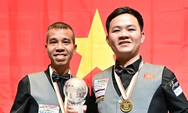 Сборная Вьетнама по бильярду вошла в историю, выиграв чемпионат мира hinh anh 1