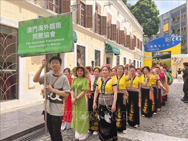 Продвижение вьетнамскои культуры на Международном параде в Макао (Китаи) hinh anh 1