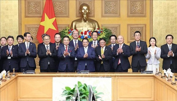 Премьер-министр Вьетнама провел рабочую встречу с Японскои федерациеи бизнеса hinh anh 1