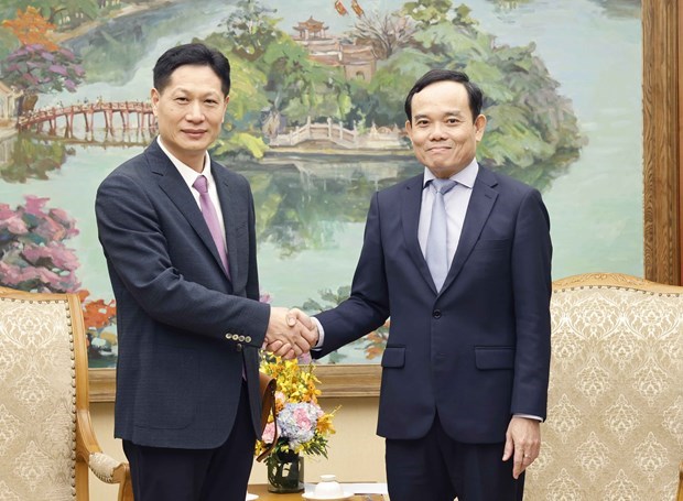 Вице-премьер Вьетнама принял китаискую деловую делегацию hinh anh 1