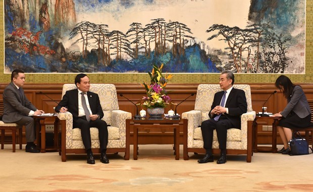 Заместитель премьер-министра Вьетнама встретился с министром иностранных дел Китая hinh anh 1