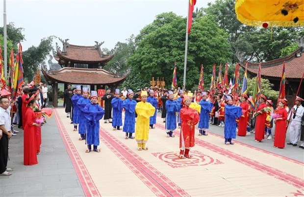 Церемония в Футхо, посвященная памяти легендарных предков Вьетнама hinh anh 1