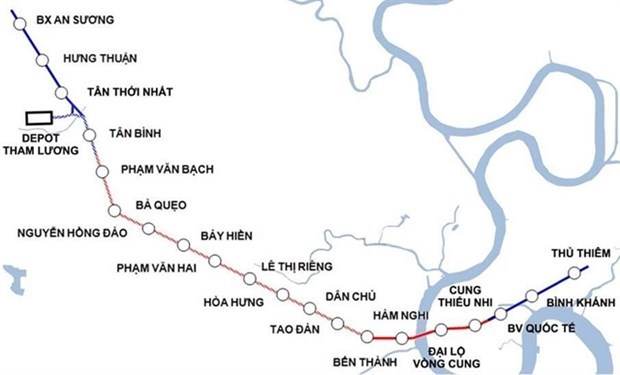 В следующем году начнутся работы на линии метро № 2 в городе Хошимин hinh anh 1