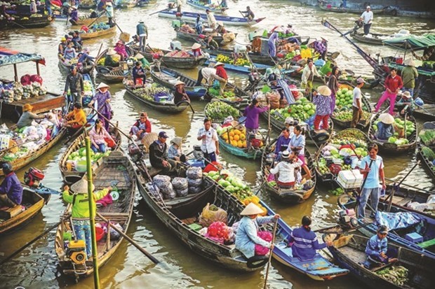 Кантхо продвигает зеленыи туризм на плавучем рынке Каиранг hinh anh 1
