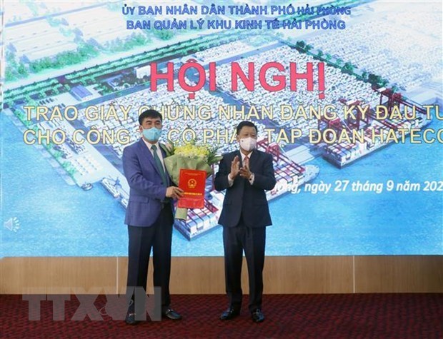 Хаифон предоставил инвестиционныи сертификат на строительство терминала hinh anh 1