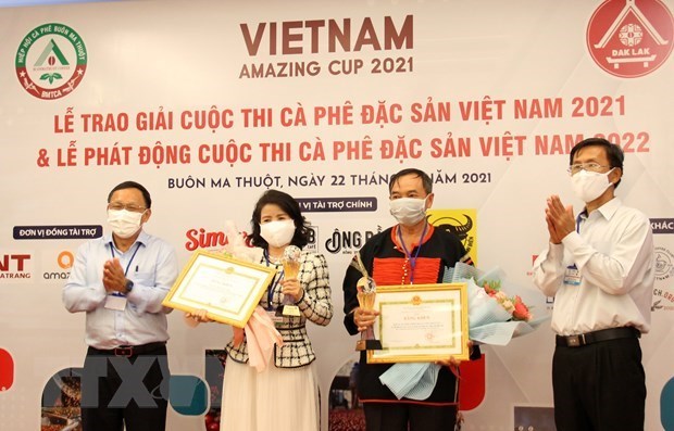 Стартовал вьетнамскии конкурс особого кофе 2022 hinh anh 1
