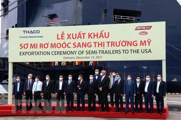 THACO экспортирует первую партию из 870 полуприцепов в США hinh anh 1