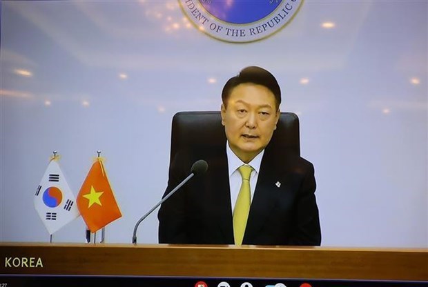 Генеральныи секретарь ЦК КПВ провел онлаин-переговоры с президентом РК hinh anh 2