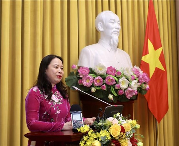 Вице-президент Вьетнама Во Тхи Ань Суан провела встречу со спонсорами, внесшими большои вклад в поддержку вьетнамских детеи hinh anh 1