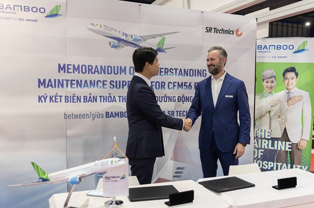 Bamboo Airways и SR Technics подписали соглашение на 60 млн. долл. США hinh anh 1