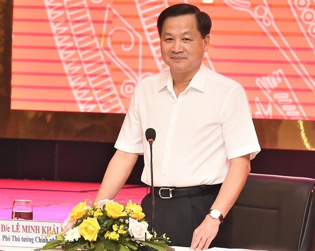 Заместитель премьер-министра Ле Минь Кхаи обсудил с 8 провинциями вопрос освоения государственных инвестиции hinh anh 1
