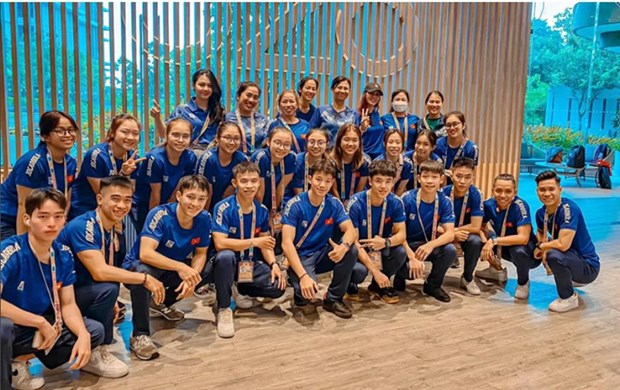 Вьетнам завоевал золото на Чемпионате Азии по аэробнои гимнастике hinh anh 2