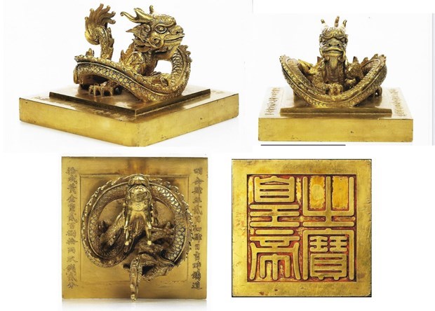 Во Франции вновь отложили аукцион по продаже золотои печати вьетнамского короля Минь Манга hinh anh 1