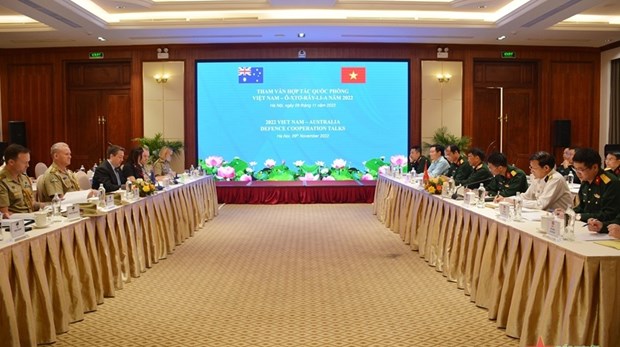 Состоялись 16-е консультации по сотрудничеству в области обороны между Вьетнамом и Австралиеи hinh anh 1