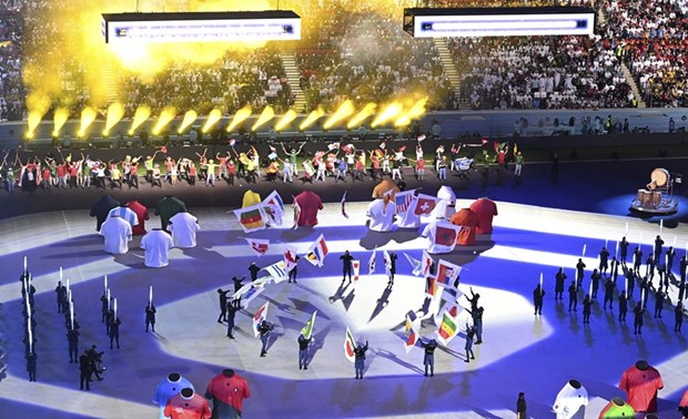 Церемония открытия чемпионата мира по футболу FIFA 2022 в Катаре hinh anh 6