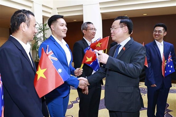 Председатель НС провел встречу с представителями вьетнамскои диаспоры в Австралии hinh anh 1