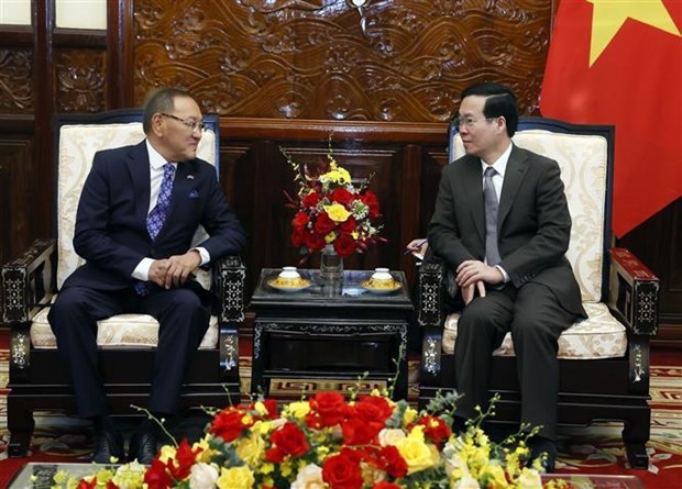 Президент Вьетнама принял посла Казахстана в Ханое hinh anh 2