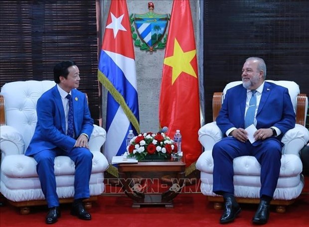 Заместитель премьер-министра Чан Хонг Ха встретился с премьер-министром Кубы hinh anh 1