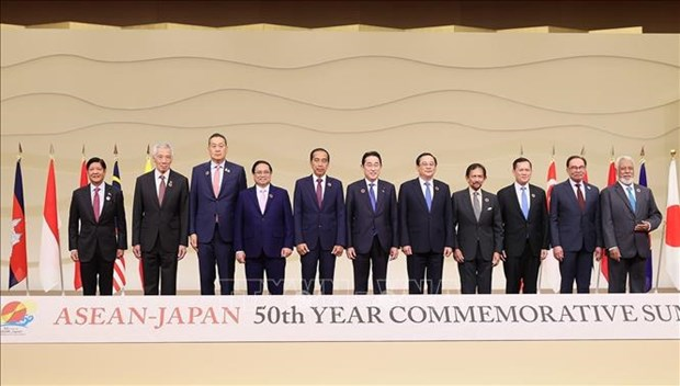 Премьер-министр Вьетнама встретился с лидерами стран на полях саммита АСЕАН-Япония hinh anh 1