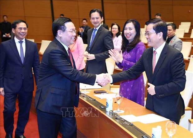 Председатель НС Выонг Динь Хюэ встретился с послами и главами представительств Вьетнама за рубежом hinh anh 1